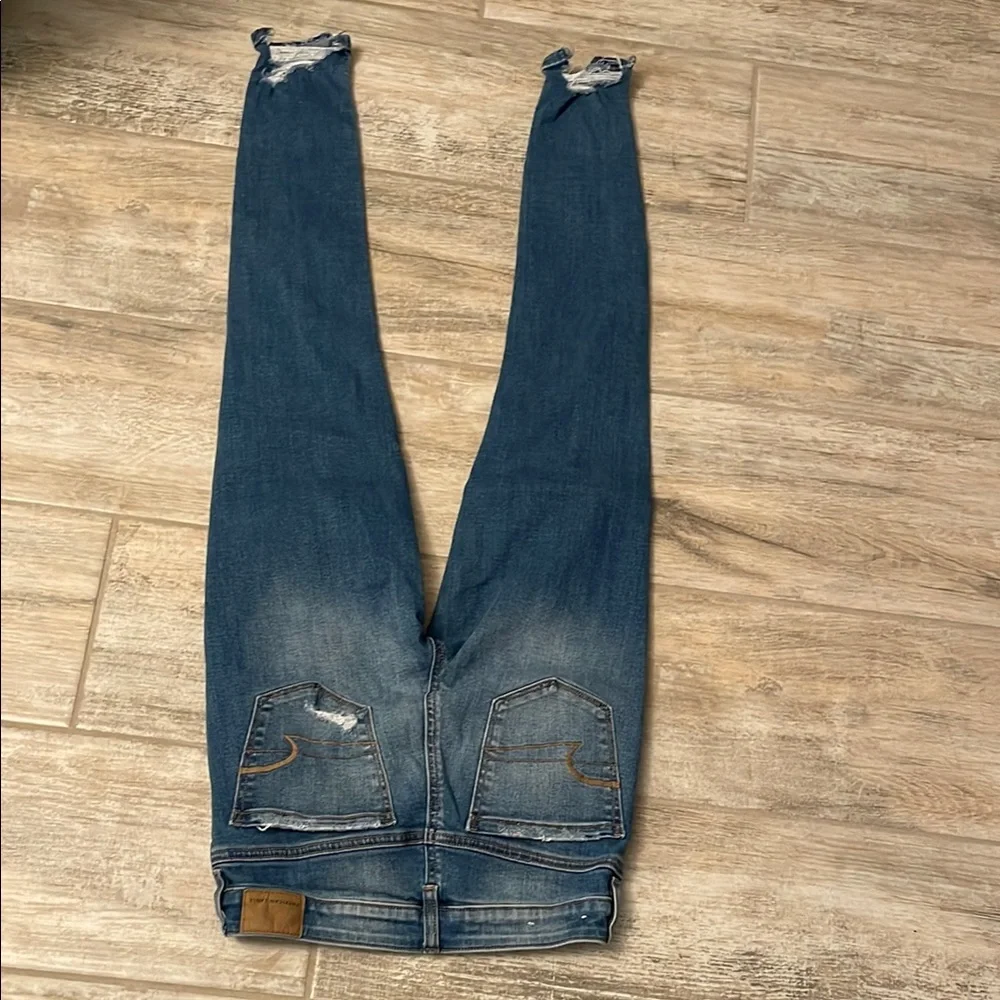 American Eagle Outfitters Women's Blue Jeans - Picture 8 of 13
